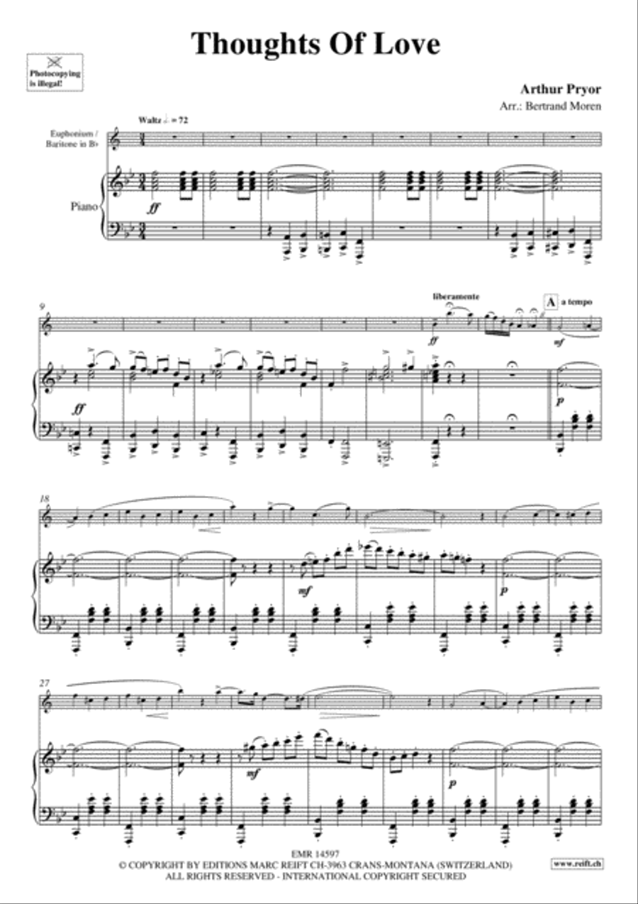 Thoughts Of Love Euphonium scores gallery preview page 3