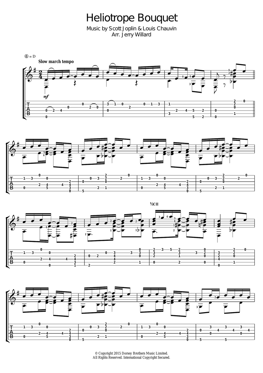 Heliotrope Bouquet Electric Guitar scores gallery preview page 1