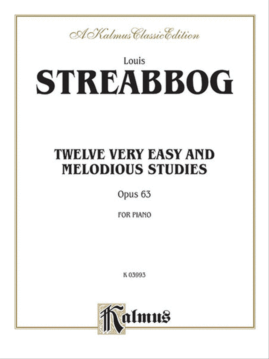 Twelve Very Easy and Melodious Studies, Op. 63 Piano Method scores gallery preview page 1