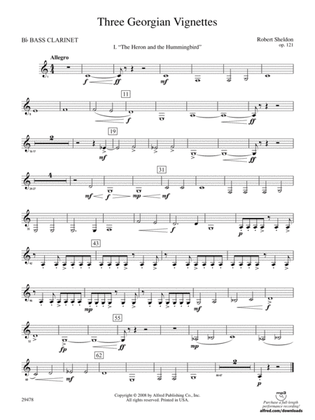 Three Georgian Vignettes: B-flat Bass Clarinet