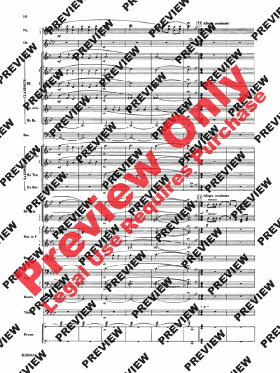 Lethbridge Overture Concert Band scores gallery preview page 13