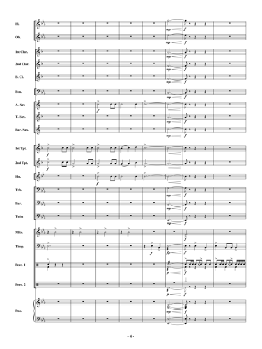 Invincible Concert Band scores gallery preview page 3