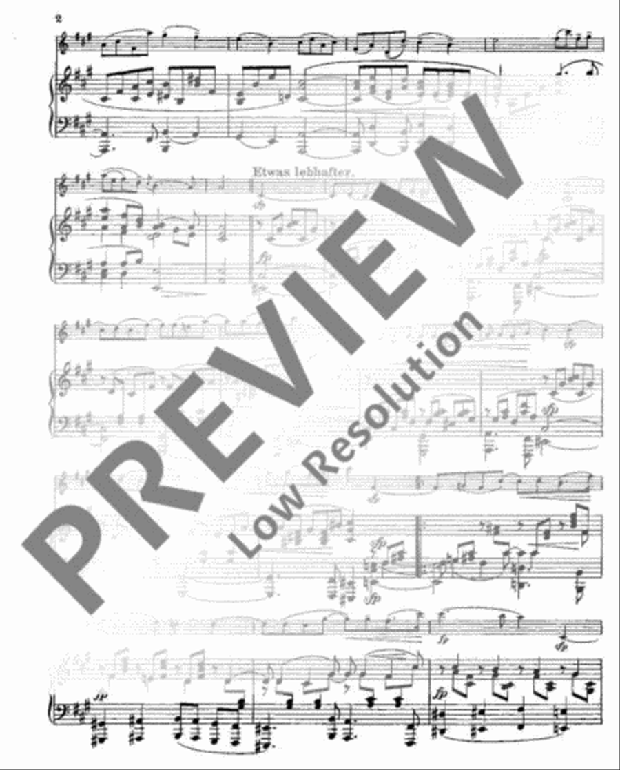 Romance in A Major Violin Solo scores gallery preview page 7