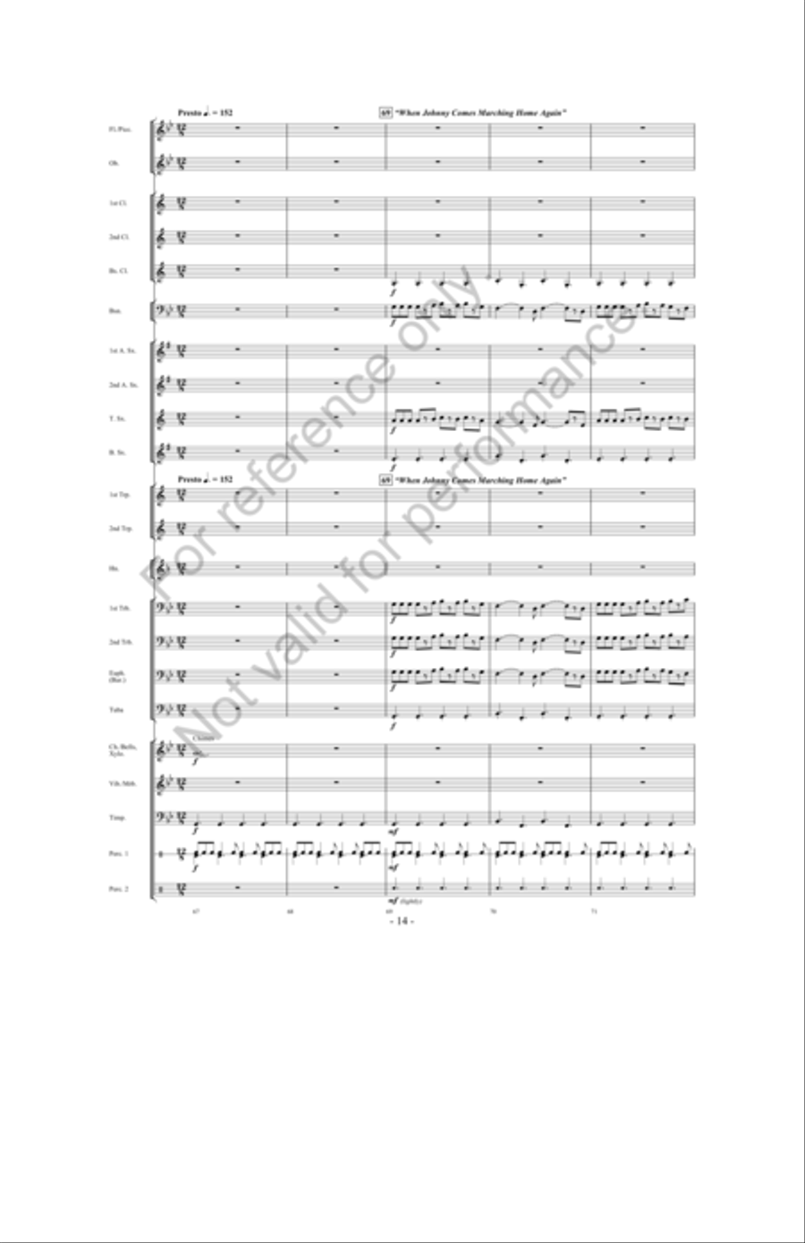 Ask Not Concert Band scores gallery preview page 13