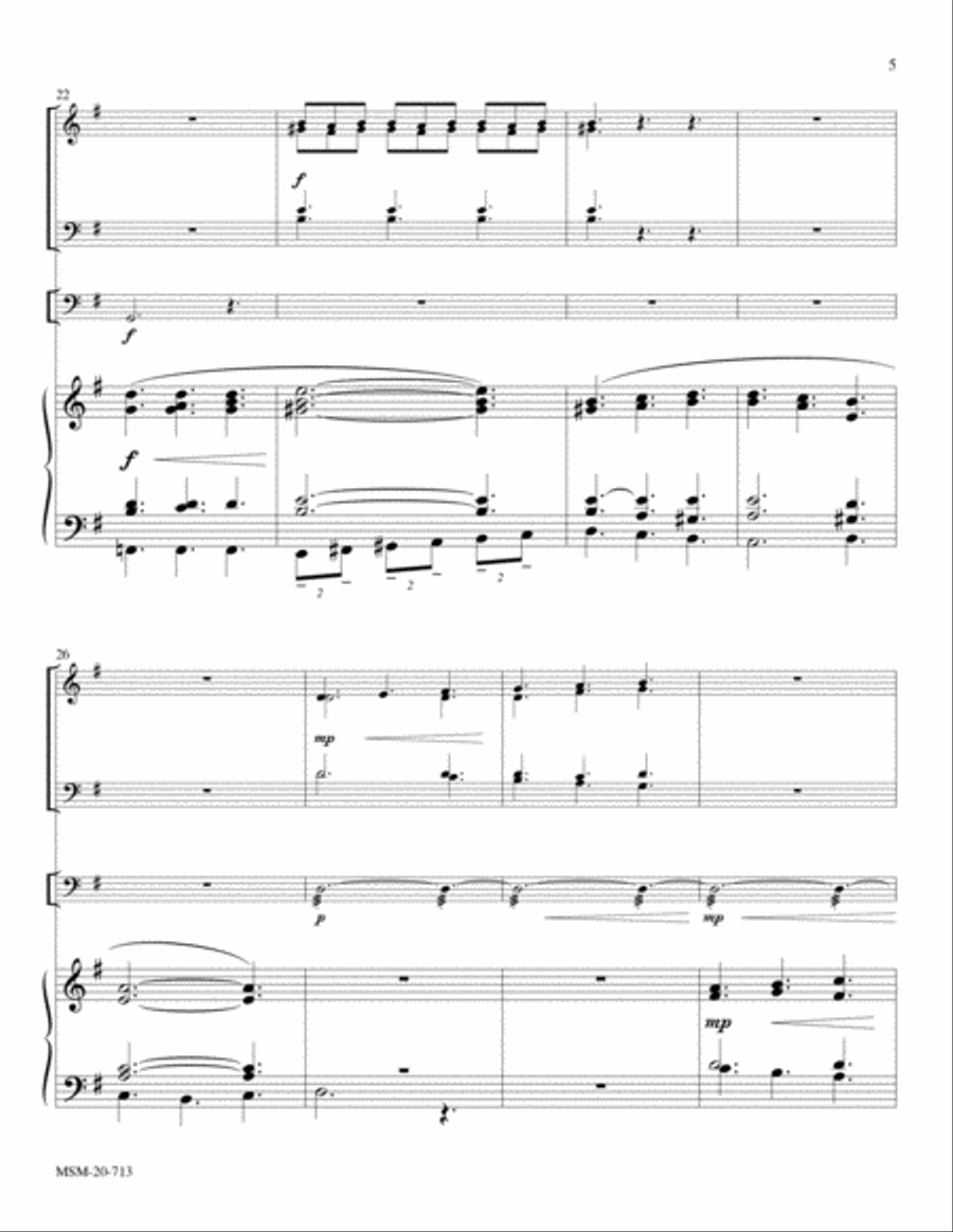 Praise to the Lord, the Almighty Choir scores gallery preview page 5
