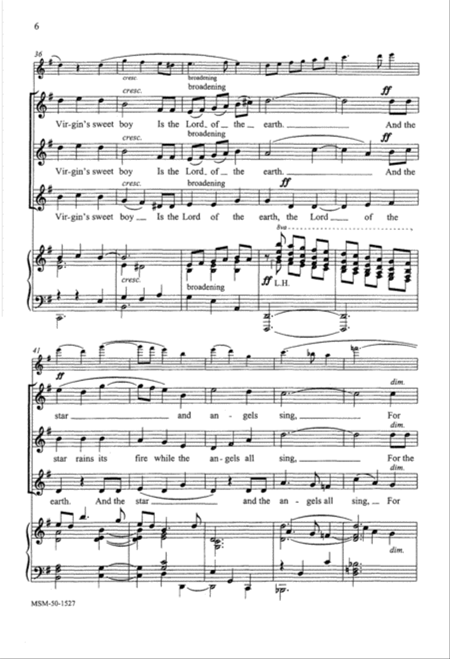 There's a Song in the Air SSA scores gallery preview page 6