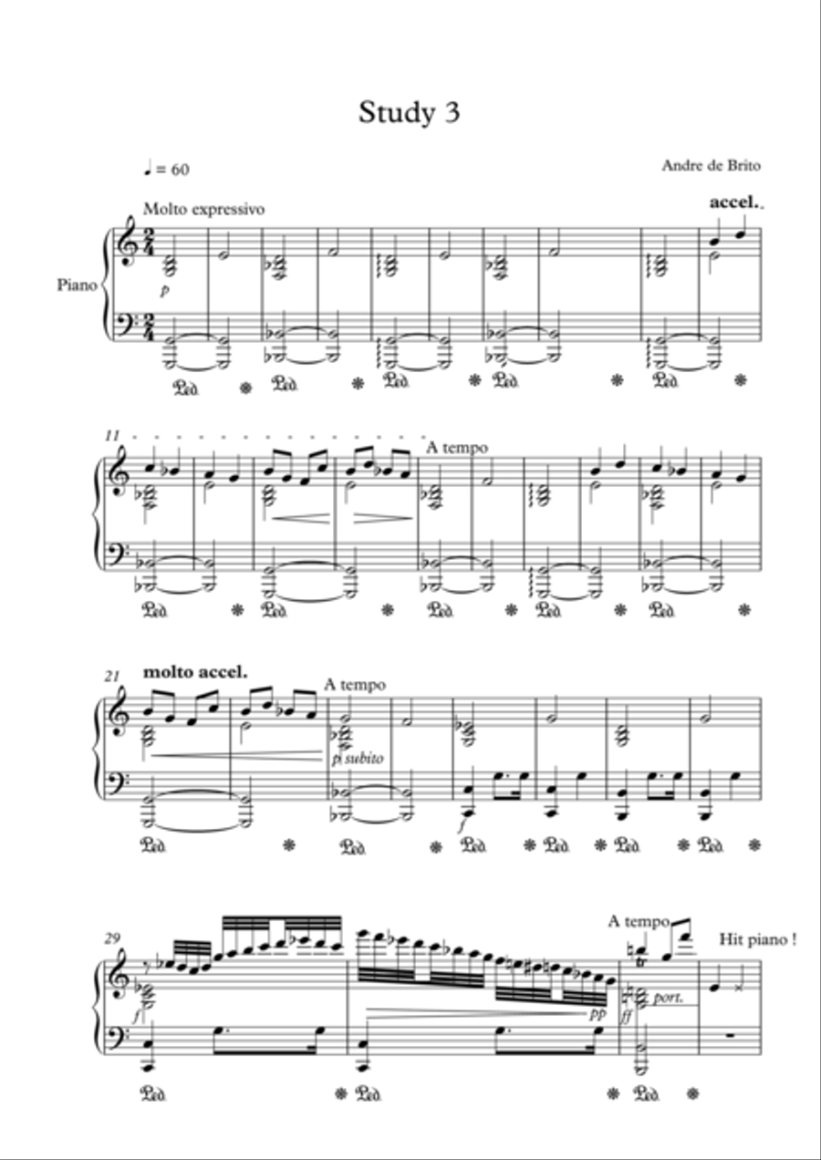 Piano Study #3 Piano Method scores gallery preview page 1