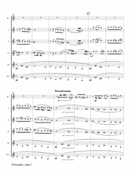 Passacaglia for Clarinet Choir