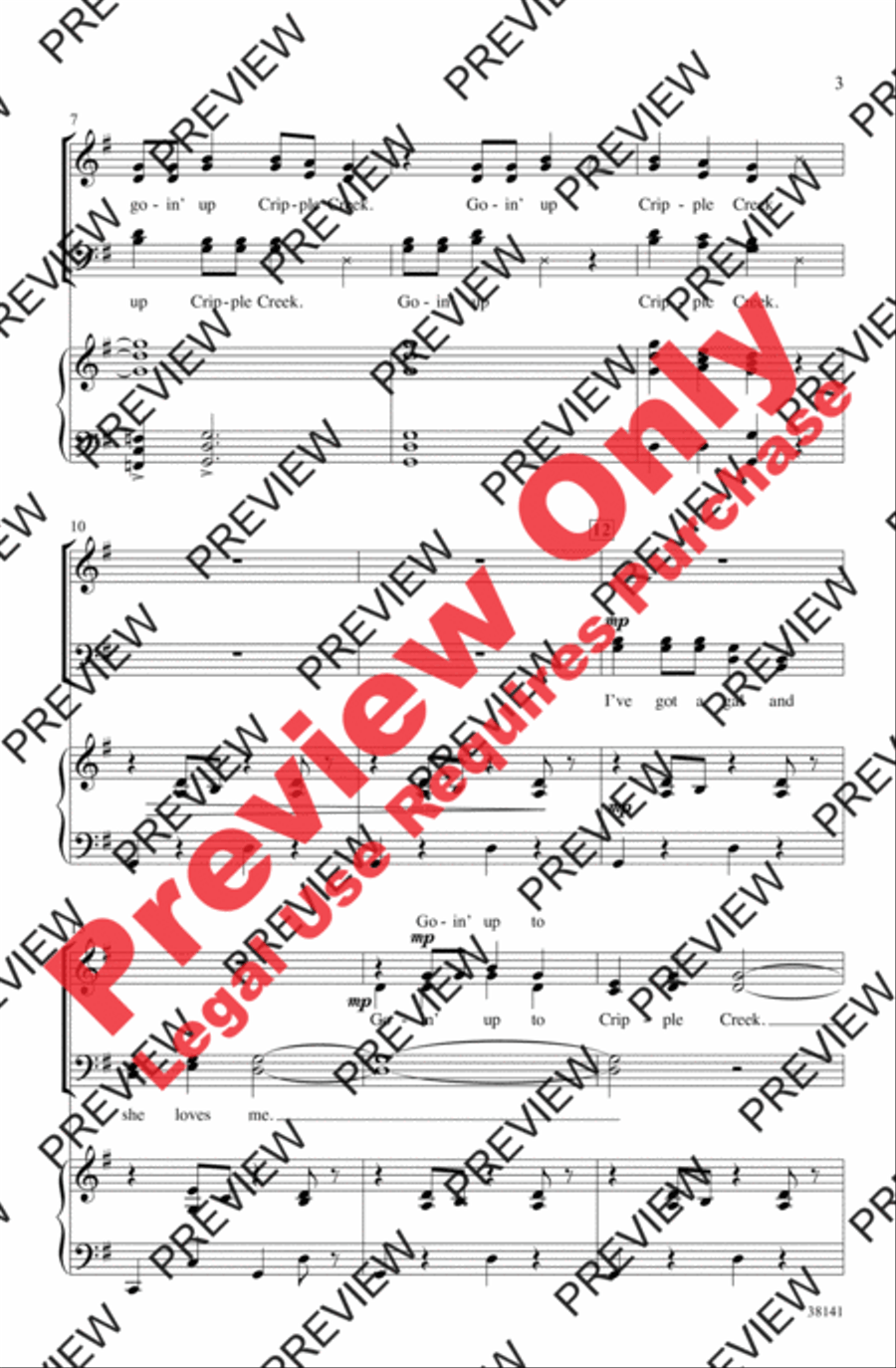 Cripple Creek 4-Part scores gallery preview page 3