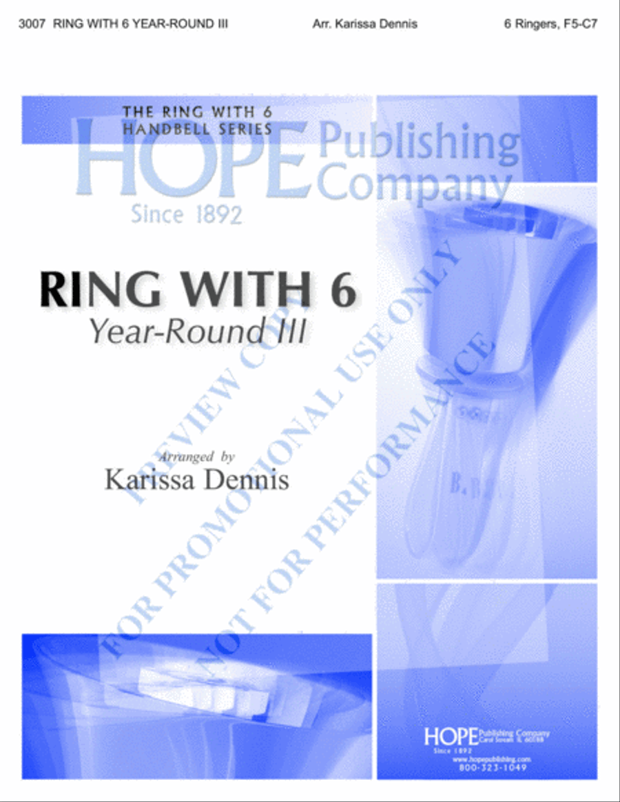 Ring With 6 Year-Round, Vol. 3 Handbell Choir scores gallery preview page 2