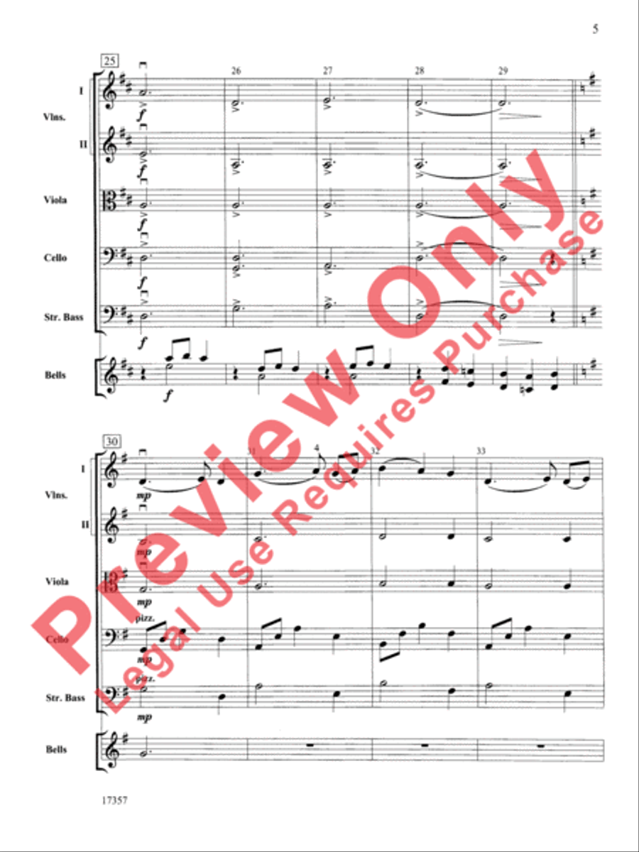 Korean Folk Tune String Orchestra scores gallery preview page 6