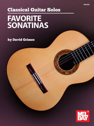 Book cover for Classical Guitar Solos - Favorite Sonatinas