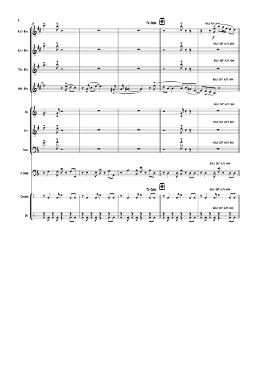 Coisa No. 1 Jazz Ensemble scores gallery preview page 6
