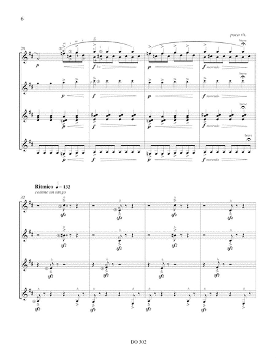 Carré d'as Carré d'as Guitar Ensemble scores gallery preview page 6