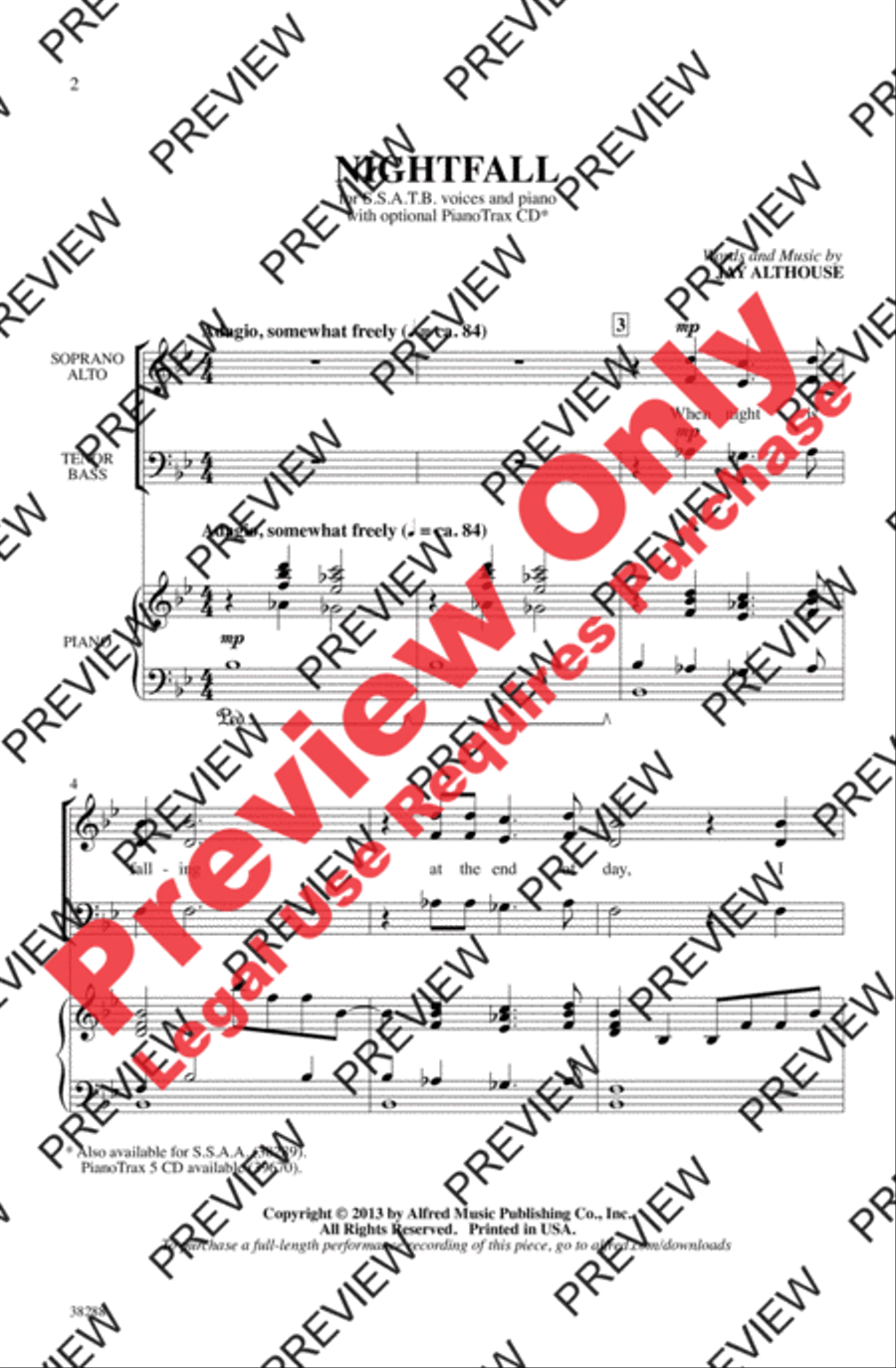 Nightfall Nightfall 4-Part scores gallery preview page 2