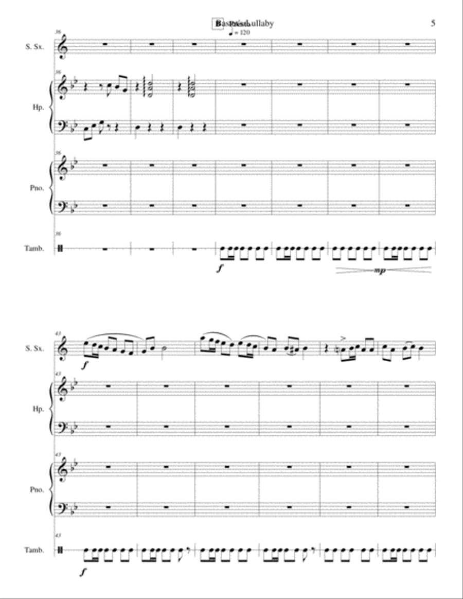 Bastet's Lullaby School and Community scores gallery preview page 6