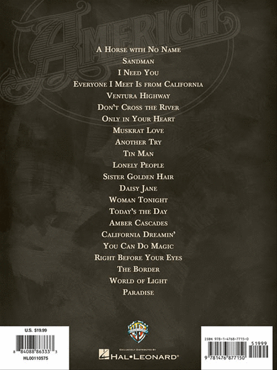America – The Complete Greatest Hits Piano, Vocal, Guitar scores gallery preview page 4