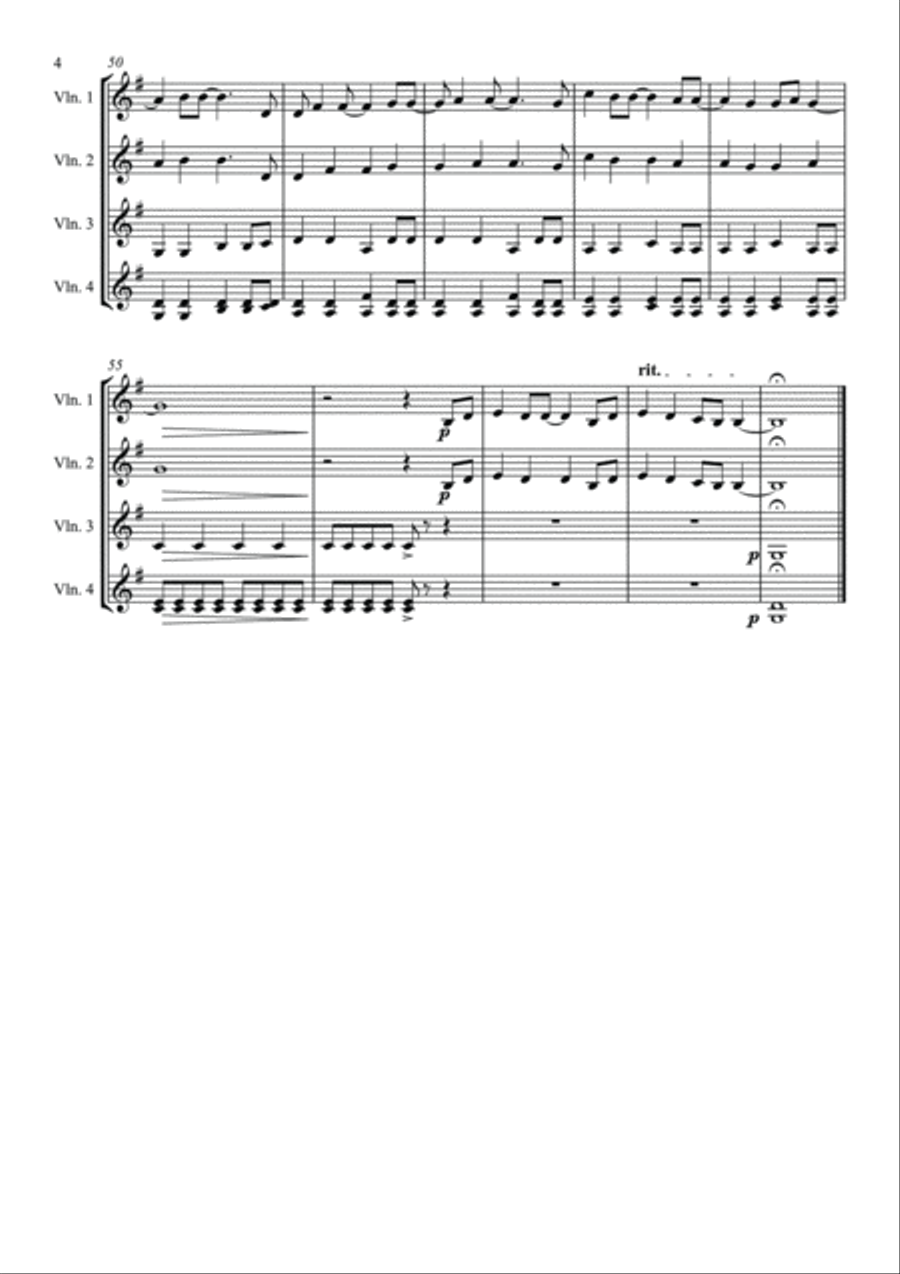 A Million Dreams String Trio scores gallery preview page 6