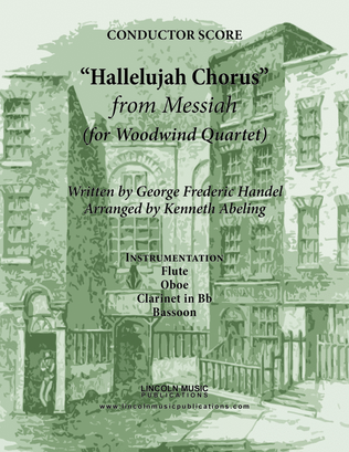 Book cover for Handel - Hallelujah Chorus from Messiah (for Woodwind Quartet)
