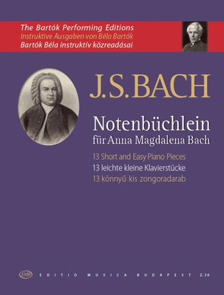 Book cover for Notenbüchlein für Anna Magdalena Bach