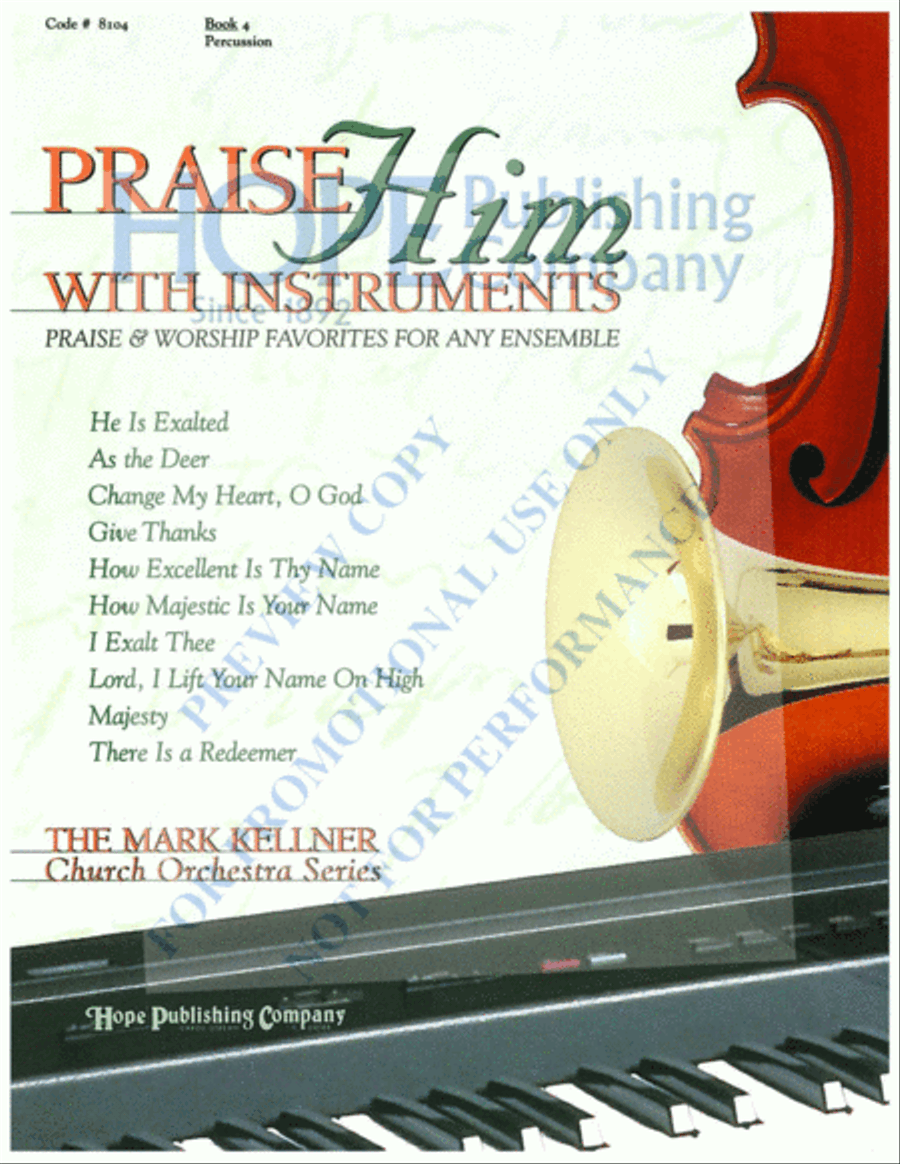 Praise Him with Instruments Orchestra scores gallery preview page 2