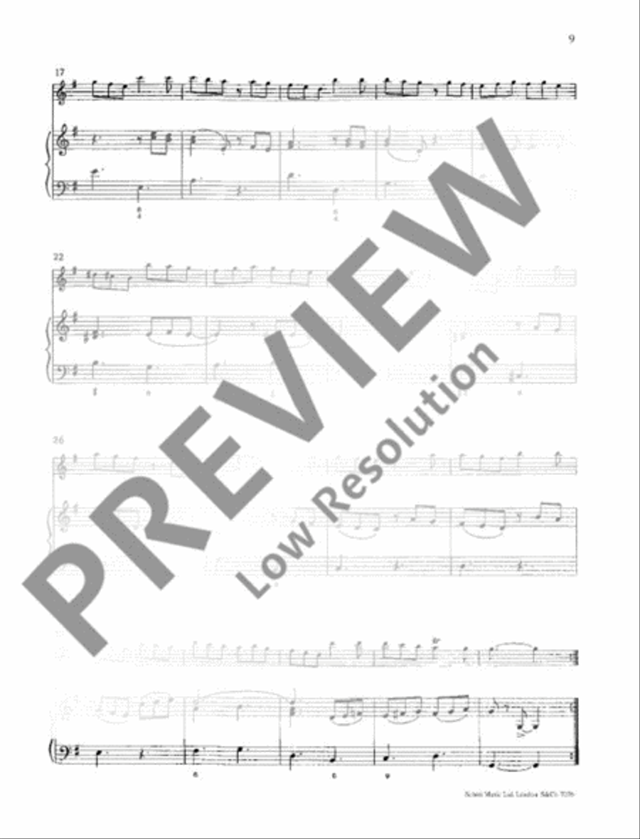 Sonata Alto Recorder scores gallery preview page 14