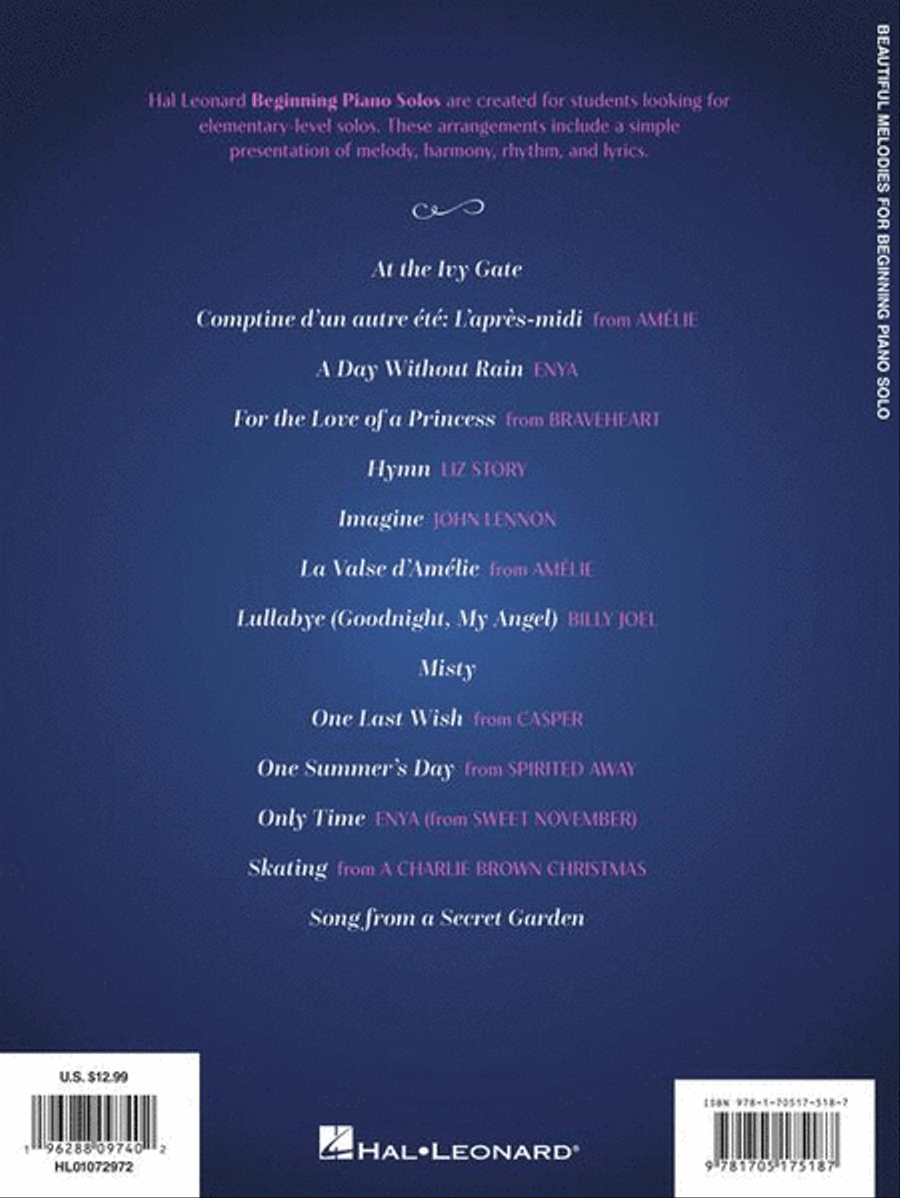 Beautiful Melodies for Beginning Piano Solo Piano Solo scores gallery preview page 7