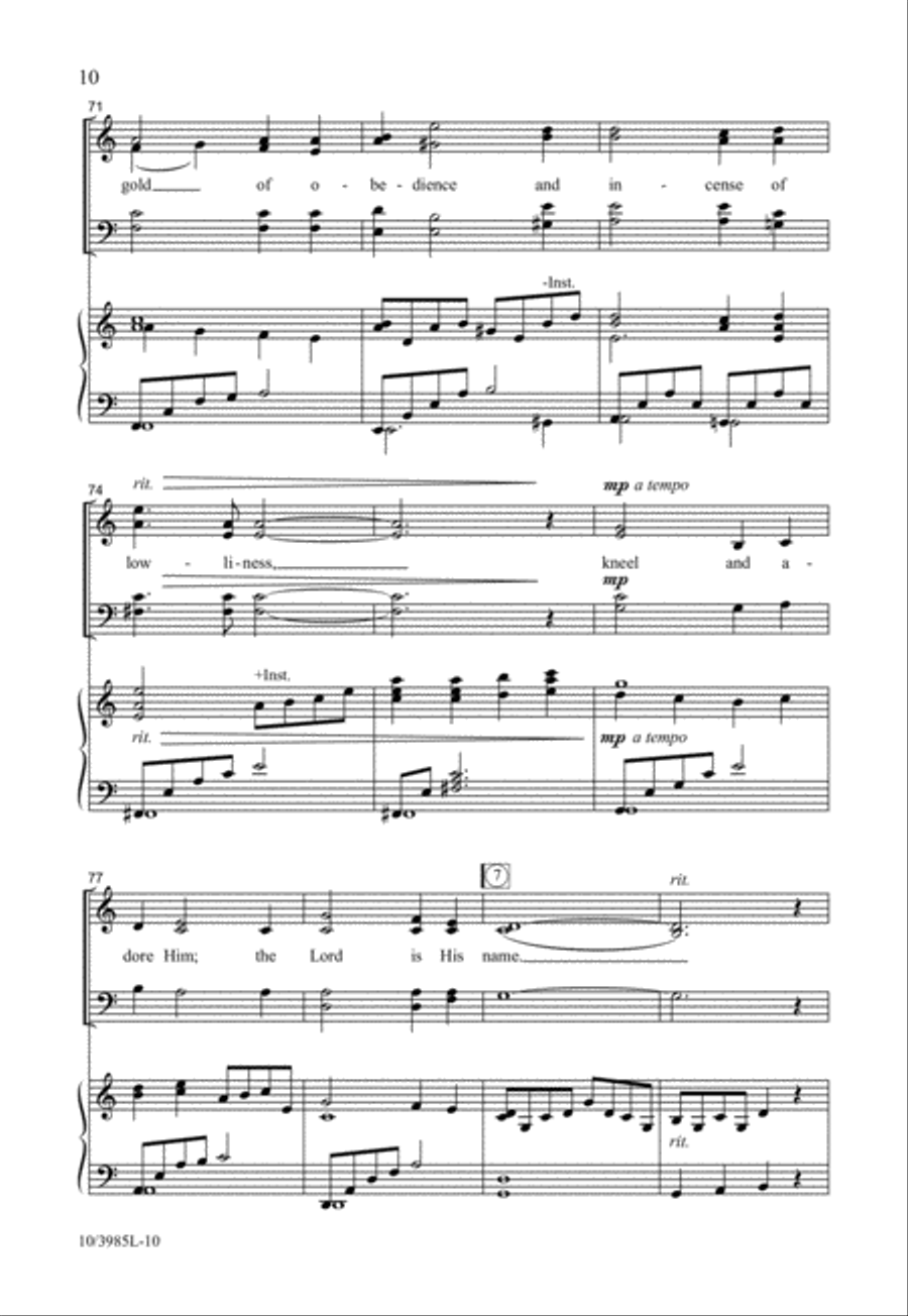 The Splendor of His Holiness 4-Part scores gallery preview page 10