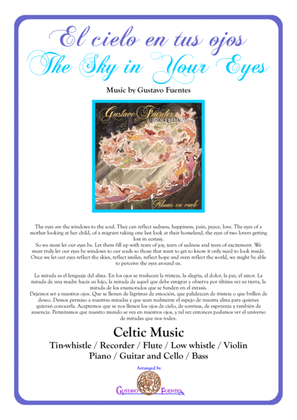 Book cover for El cielo en tus ojos (The Sky in Your Eyes), Celtic Song by Gustavo Fuentes