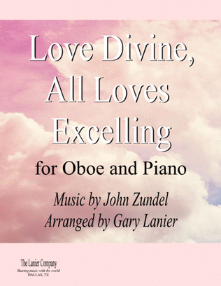 Book cover for LOVE DIVINE, ALL LOVES EXCELLING (for Oboe and Piano with Score/Part)