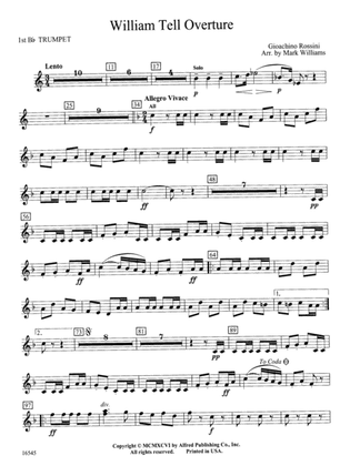 William Tell Overture: 1st B-flat Trumpet