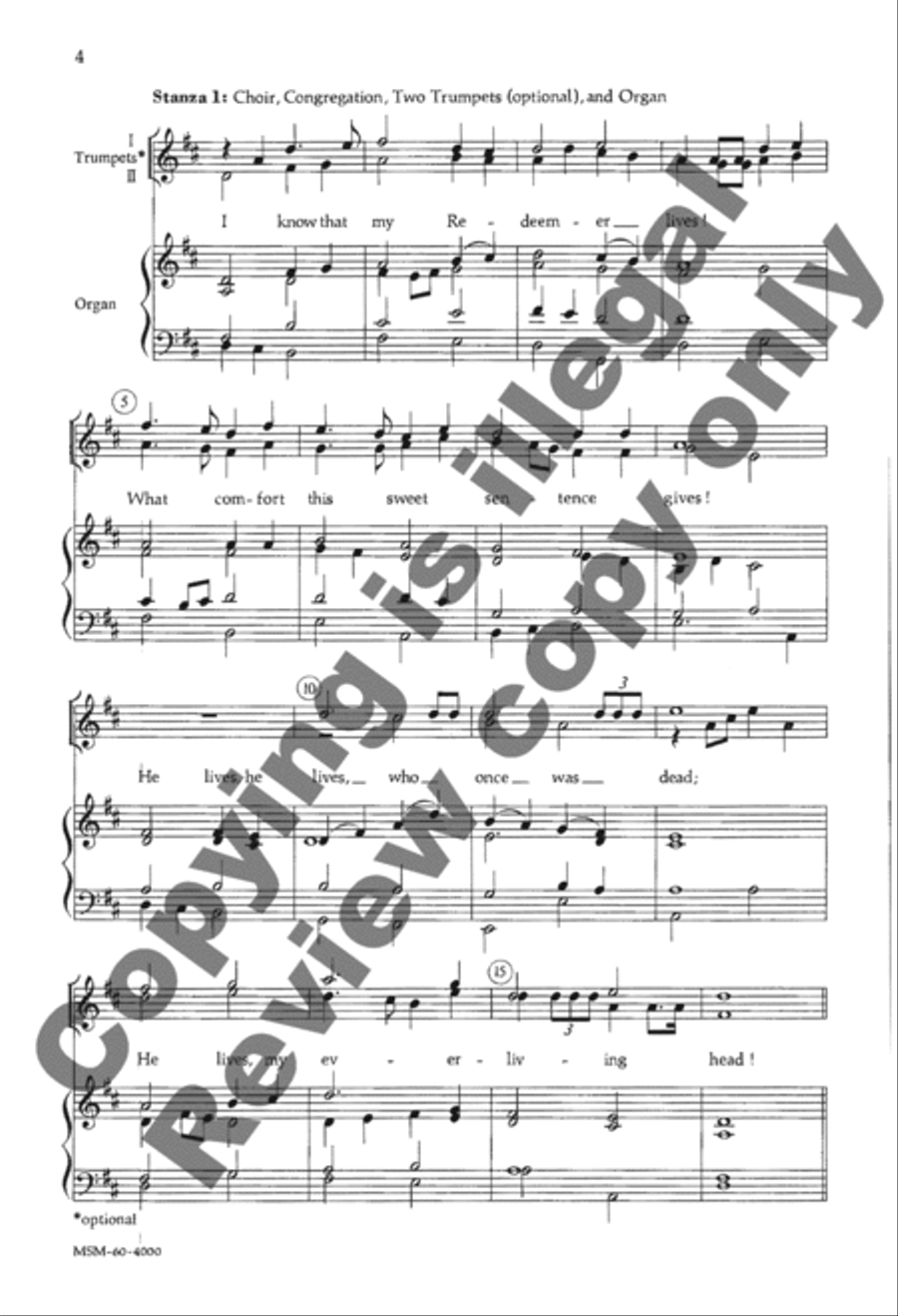 I Know That My Redeemer Lives SA scores gallery preview page 3