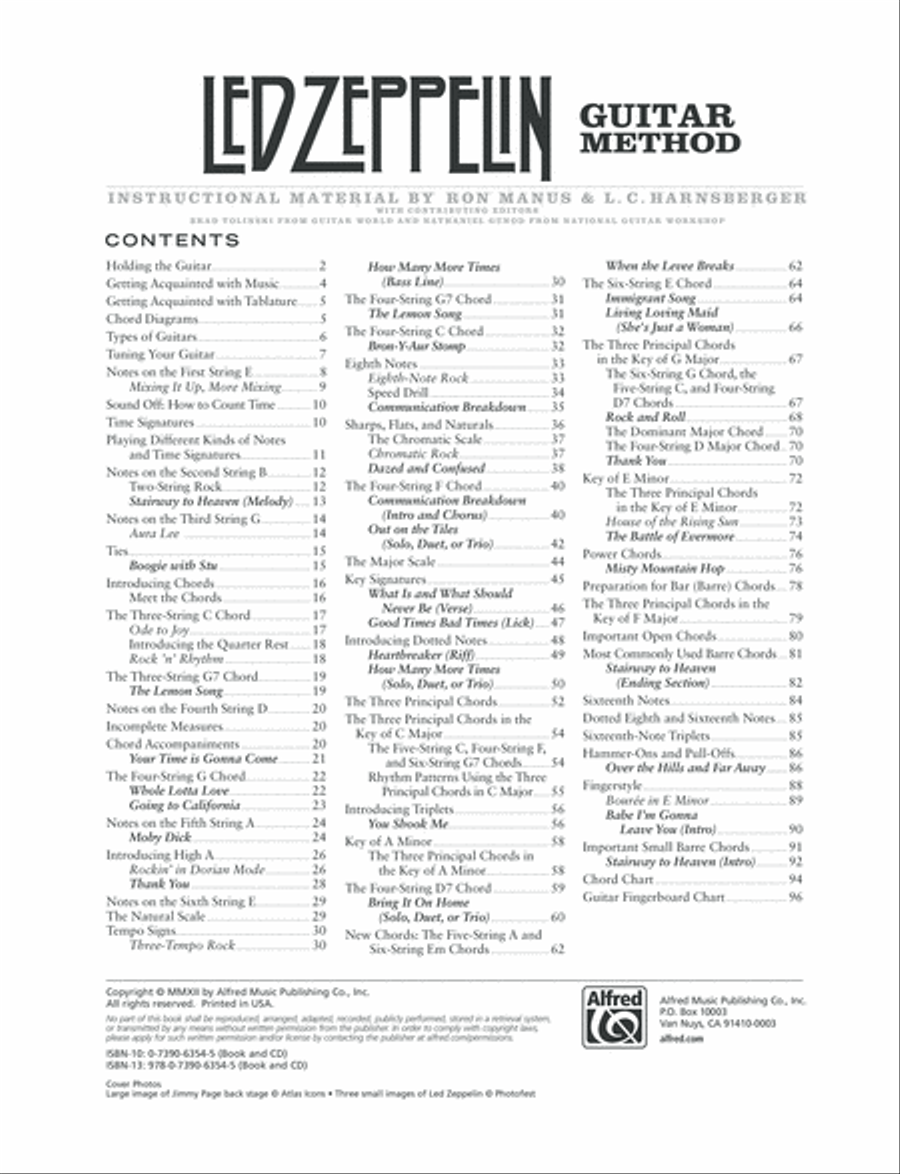 Led Zeppelin Guitar Method Guitar scores gallery preview page 8