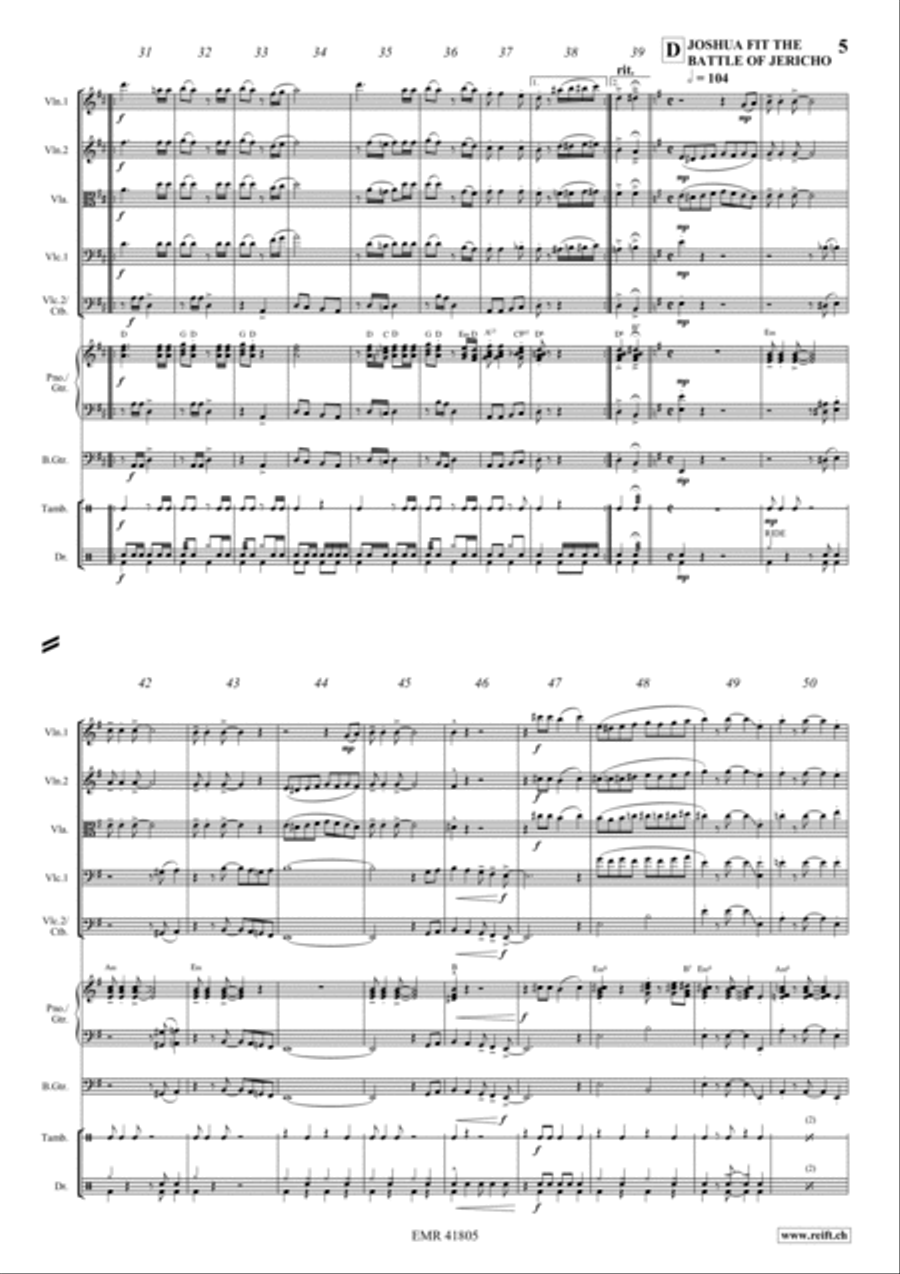 Fascinatin' Gospels Fascinatin' Gospels Bass Guitar scores gallery preview page 4
