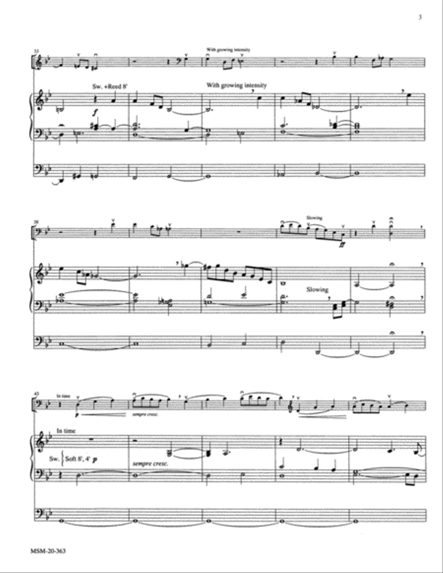 Ah, Dearest Jesus (HERZLIEBSTER JESU) Cello scores gallery preview page 3