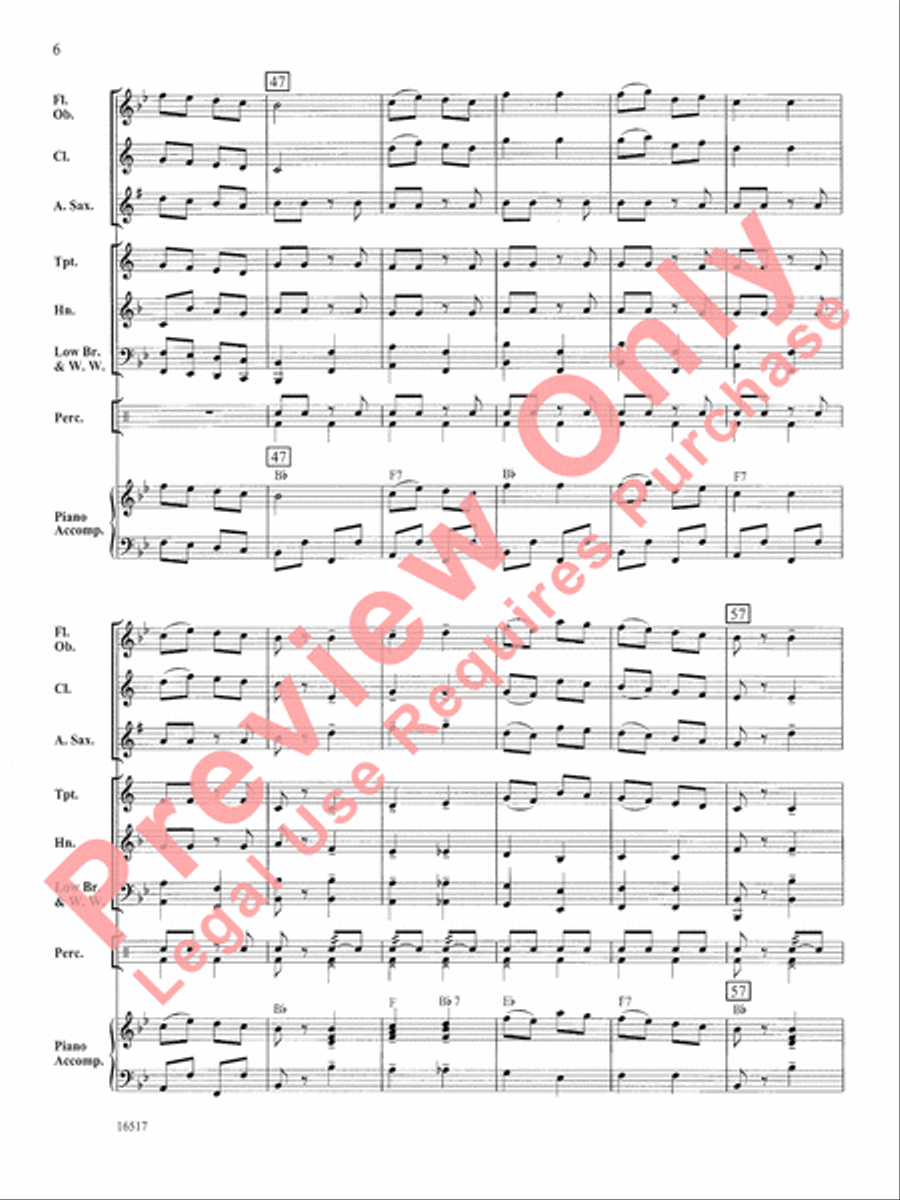 Can-Can Concert Band scores gallery preview page 7
