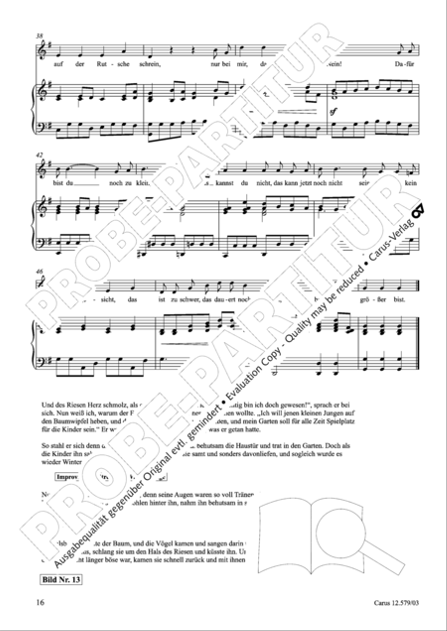 Der Garten des Riesen Children's Choir scores gallery preview page 17