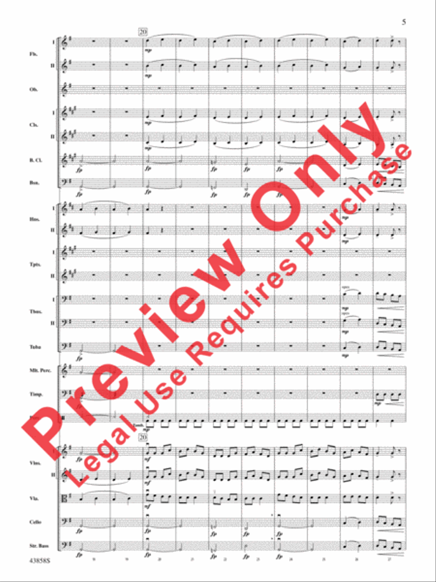 A Northumbrian Folk Song Suite Full Orchestra scores gallery preview page 6
