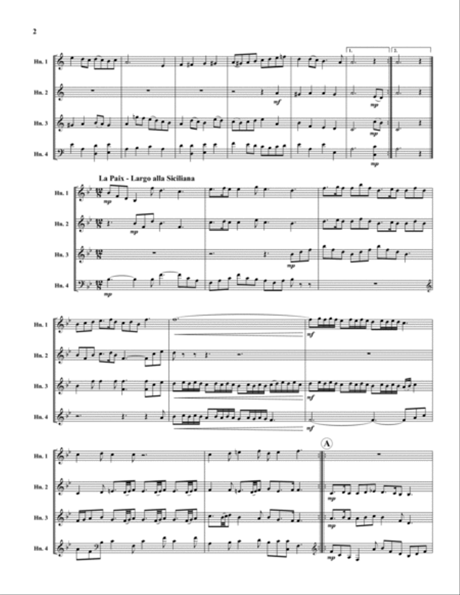 Music for Royal Fireworks Horn scores gallery preview page 2