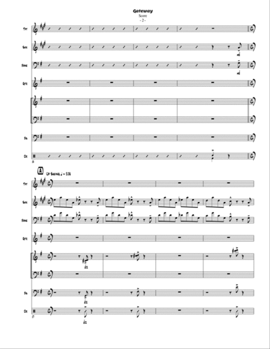 Gateway Jazz Ensemble scores gallery preview page 3