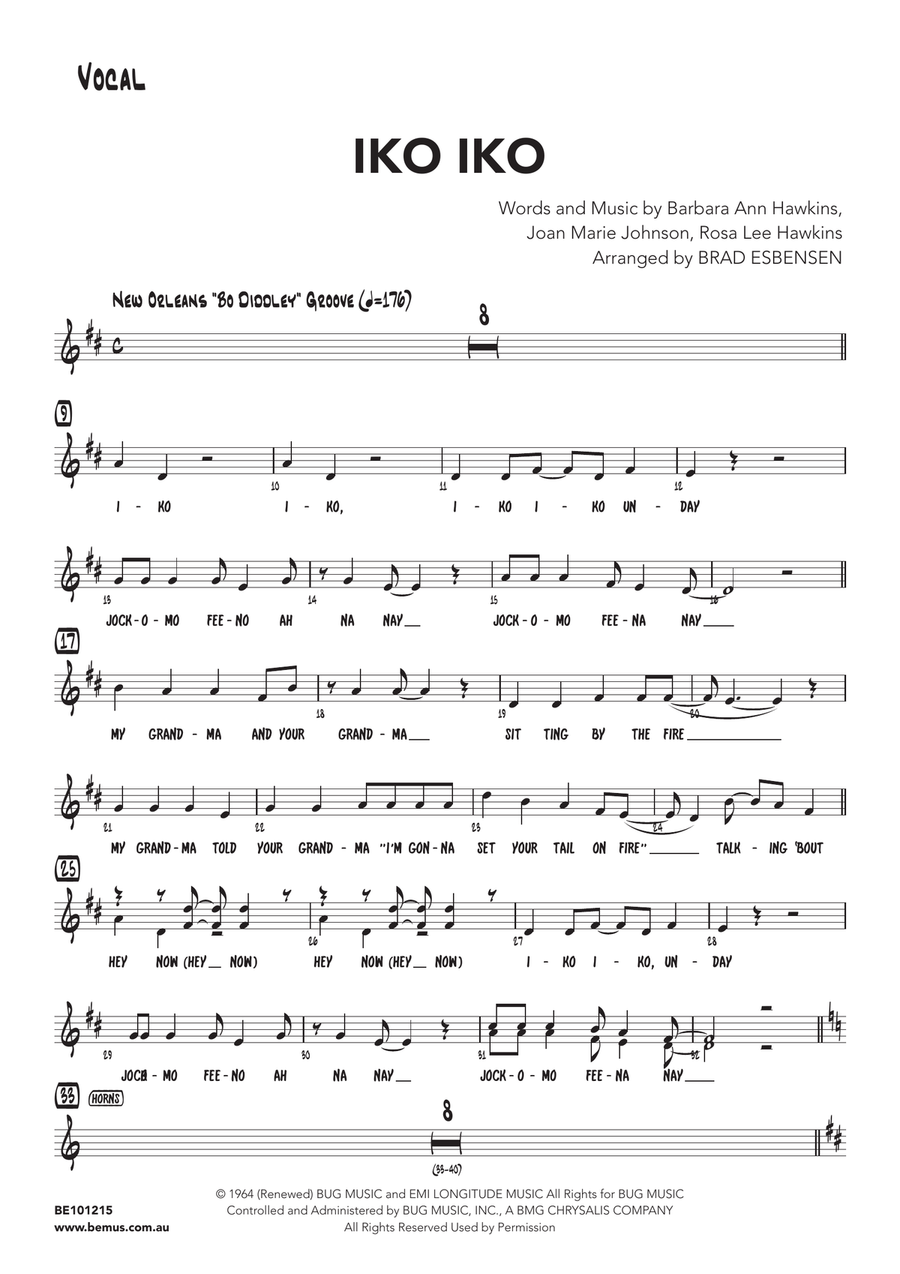 Iko Iko Jazz Ensemble scores gallery preview page 4