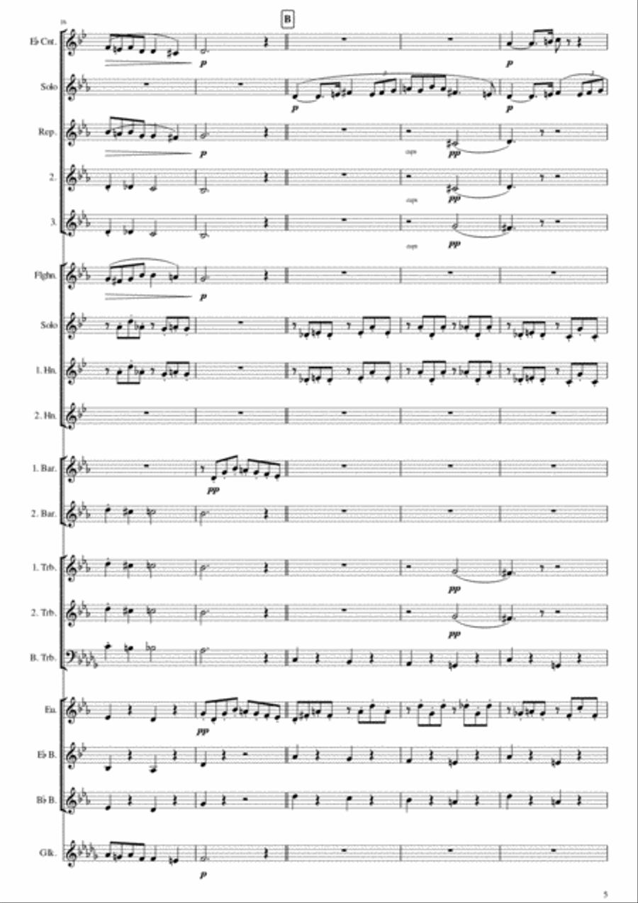 Pavane Opus 50 for Brass Band Brass Band scores gallery preview page 5
