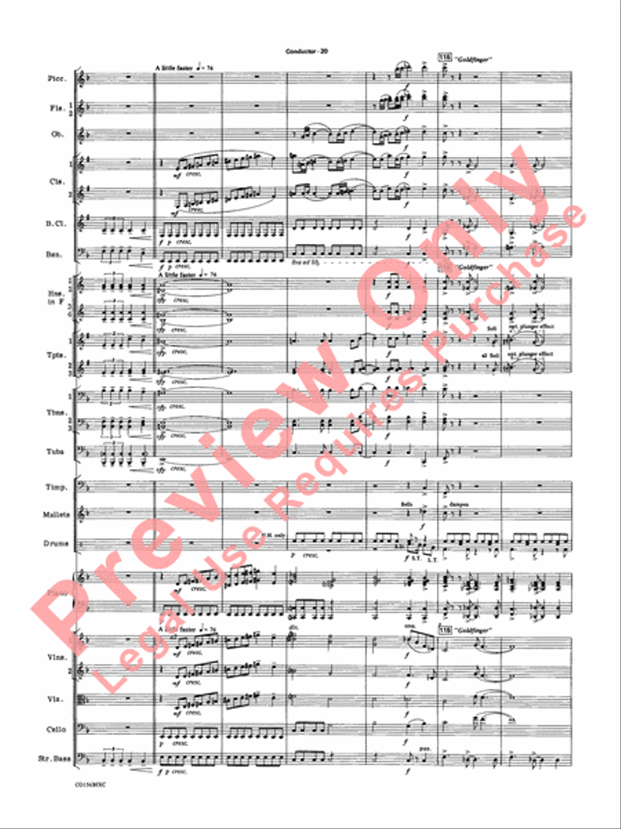 Themes from 007 Full Orchestra scores gallery preview page 23