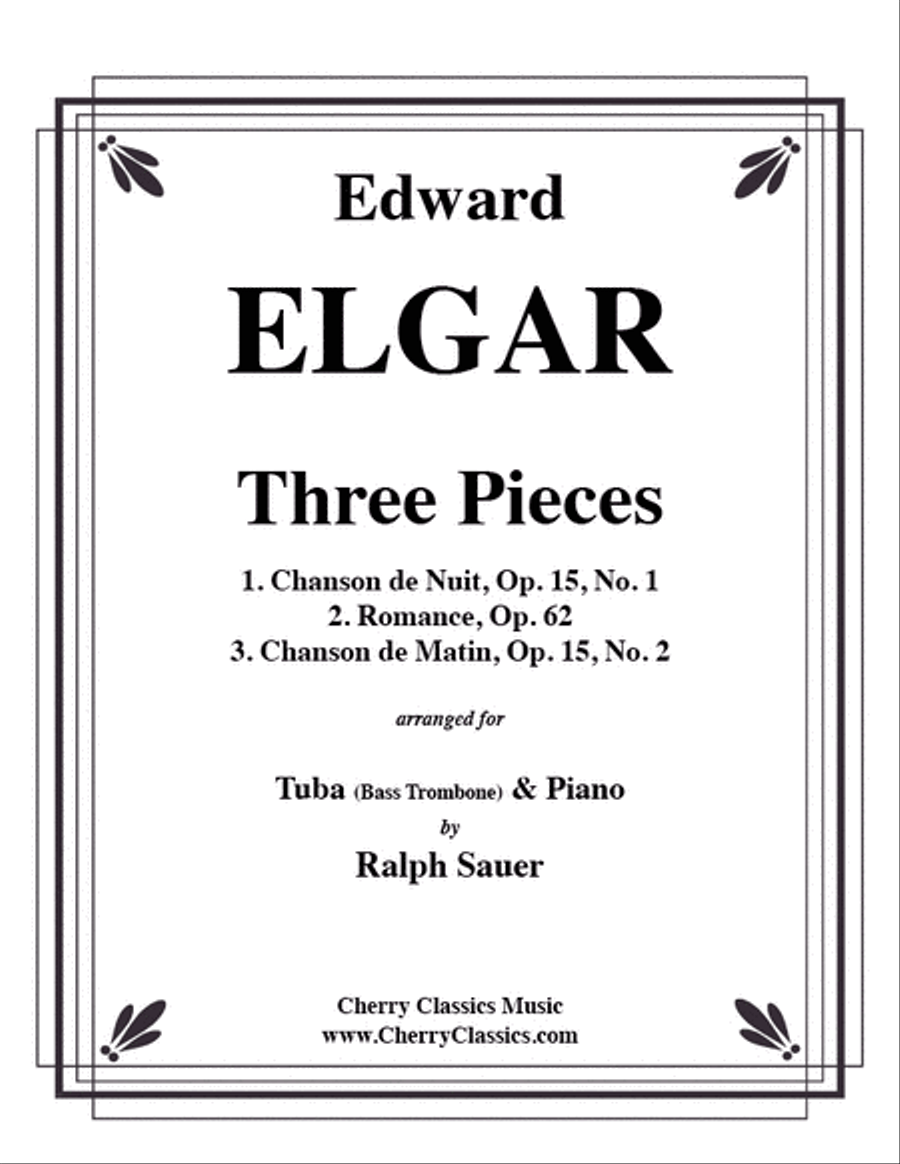 Three Pieces for Tuba or Bass Trombone & Piano