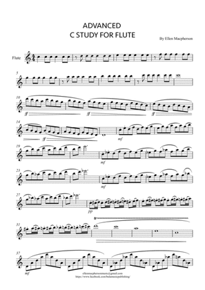 Advanced Flute Study in C