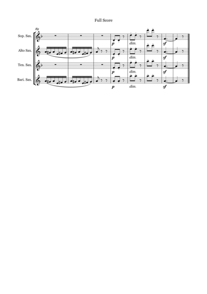Ballade for Saxophone Quartet (SATB) image number null