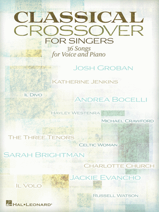 Book cover for Classical Crossover for Singers