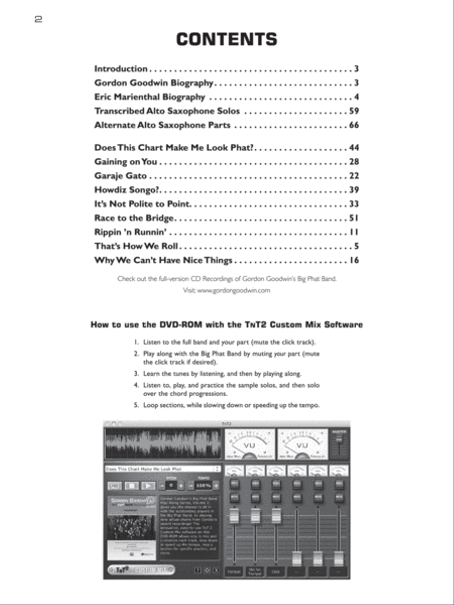 Gordon Goodwin's Big Phat Play Along, Volume 2 Alto Saxophone scores gallery preview page 3