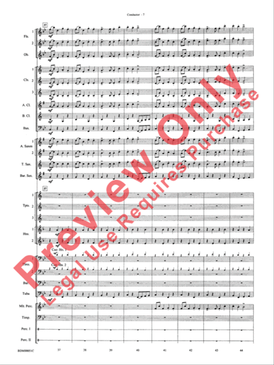 Parade of the Wooden Soldiers Concert Band scores gallery preview page 9