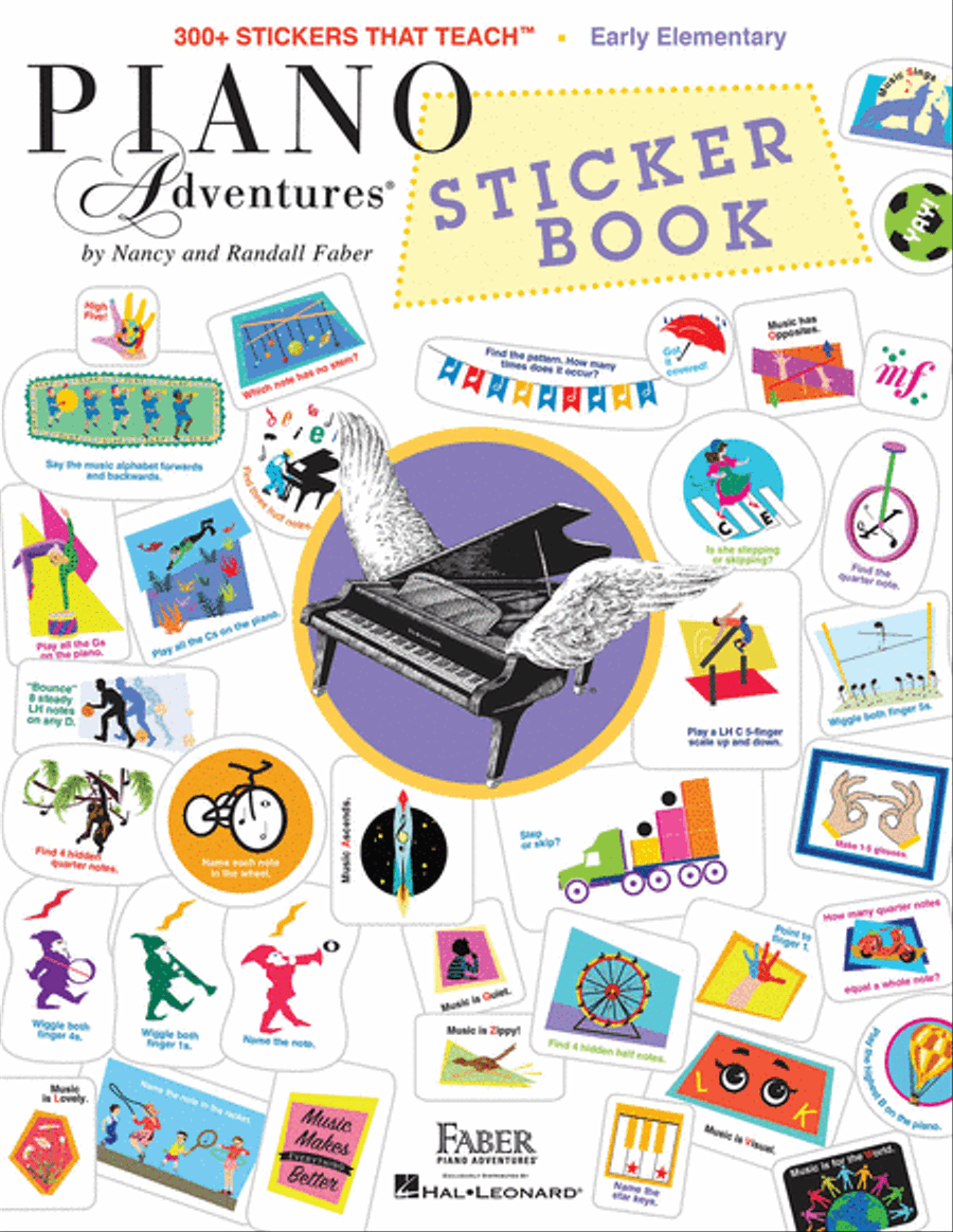 Piano Adventures Sticker Book Piano Method scores gallery preview page 1